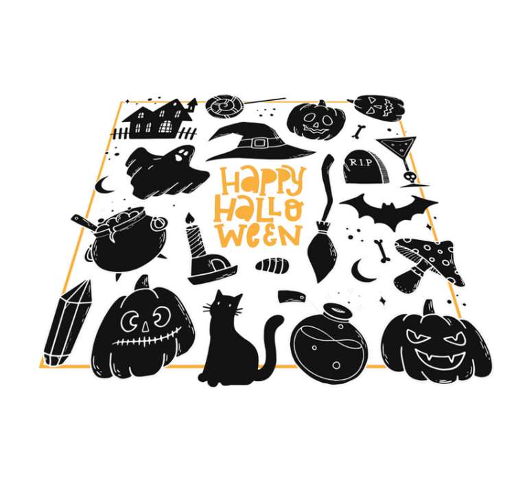 Festive symbols halloween vinyl carpet - TenStickers