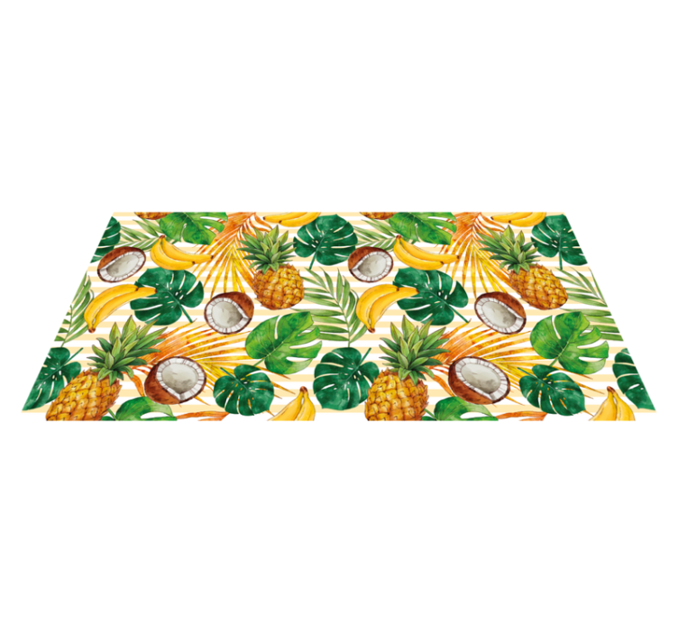 Tropical Fruit Paradise kitchen vinyl carpet - TenStickers