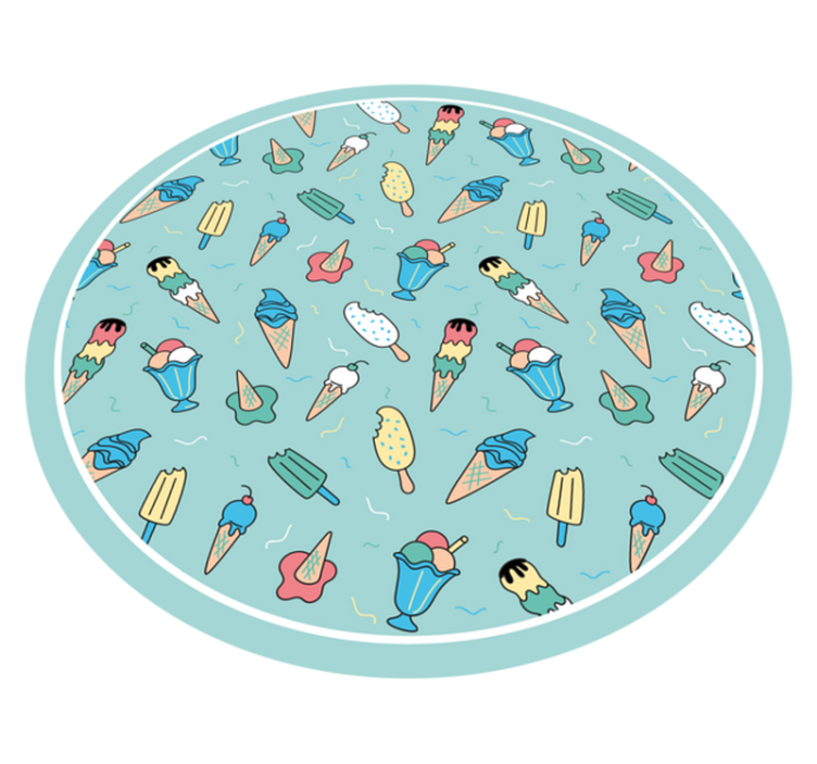 Frozen Treat Joy kids vinyl carpet - TenStickers