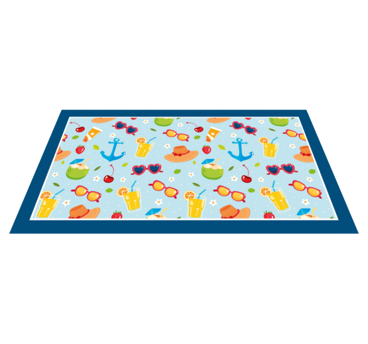 Summer Fun Vibes event vinyl carpet - TenStickers