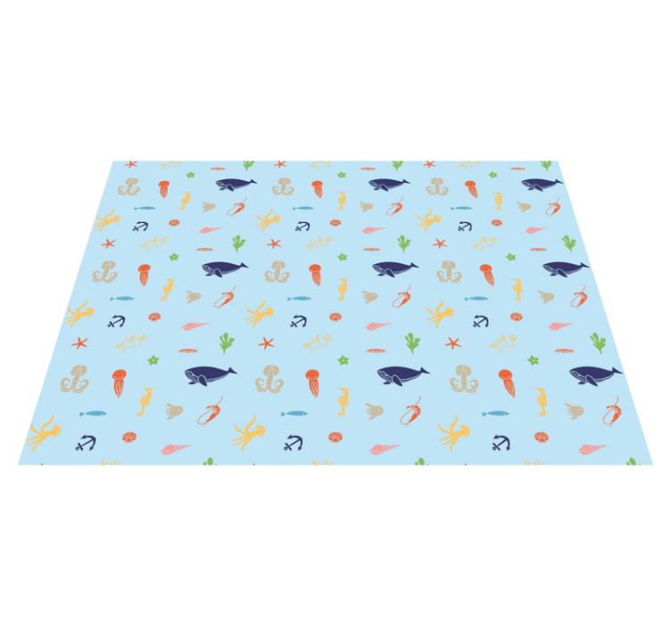 Underwater Adventure kids vinyl carpet - TenStickers