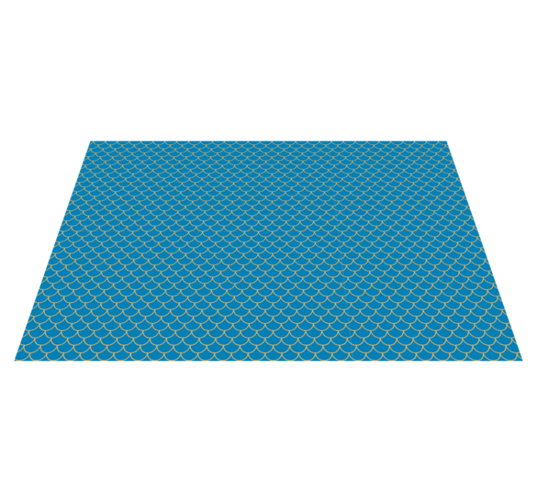 Scalloped Water Pattern road vinyl carpet - TenStickers