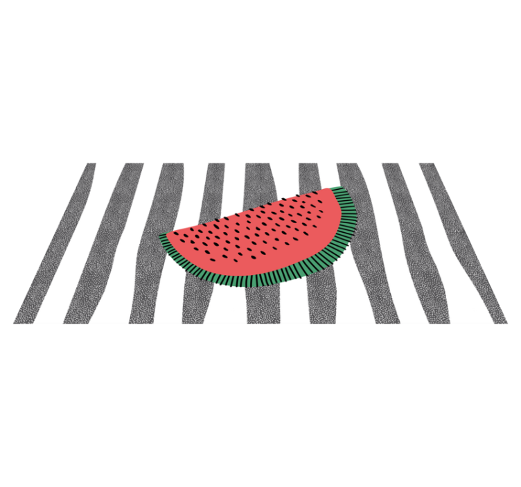 Watermelon Wedge texture vinyl carpet - TenStickers