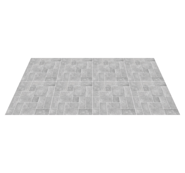 Gray Brick Pattern stone effect vinyl carpet - TenStickers