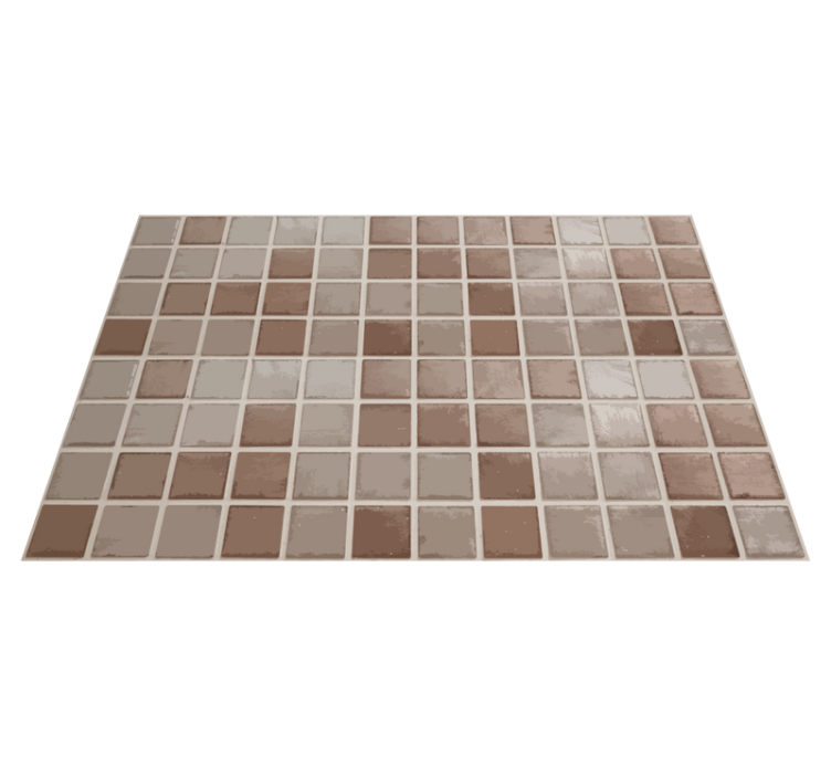 Tiled Pattern bathroom vinyl carpet - TenStickers