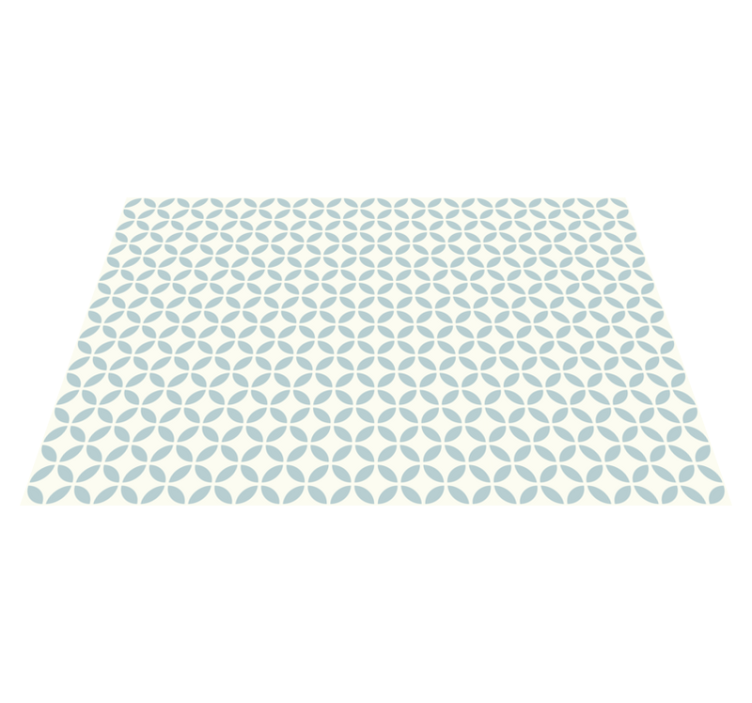 Tile vinyl carpet circular patterned design - TenStickers