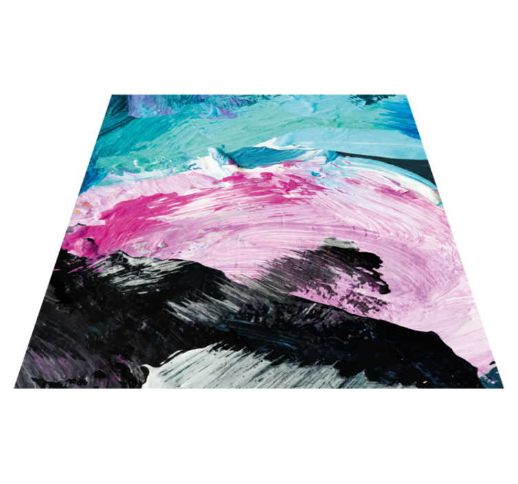 Abstract colour explosion vinyl rug - TenStickers