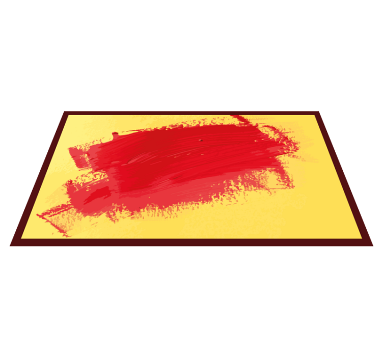 Vibrant brush strokes modern vinyl carpet - TenStickers