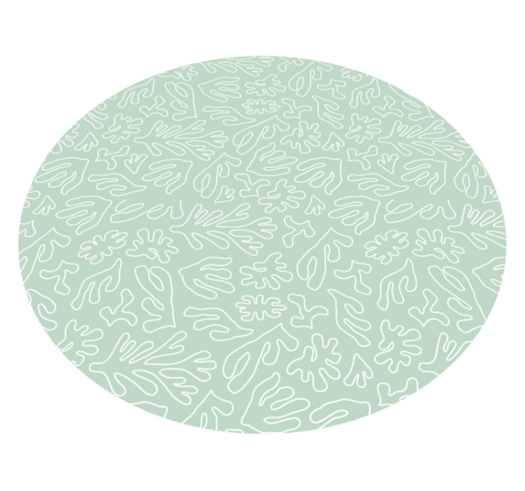 Nature vinyl carpet with leafy designs - TenStickers