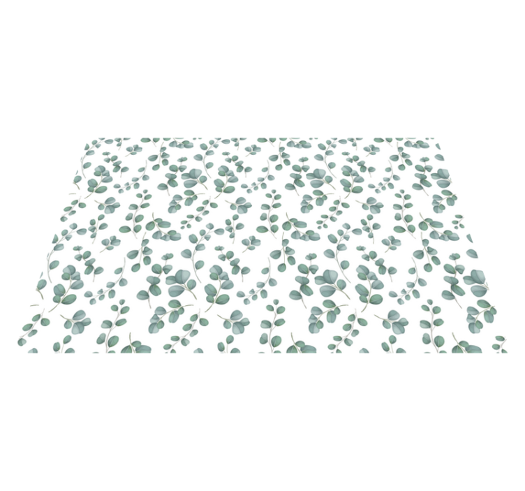 Elegant Greenery Pattern floral vinyl carpet - TenStickers