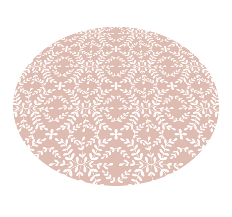 Delicate Bloom Composition floral vinyl carpet - TenStickers