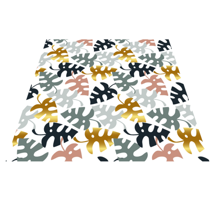 Nature vinyl carpet leaf emblem design - TenStickers