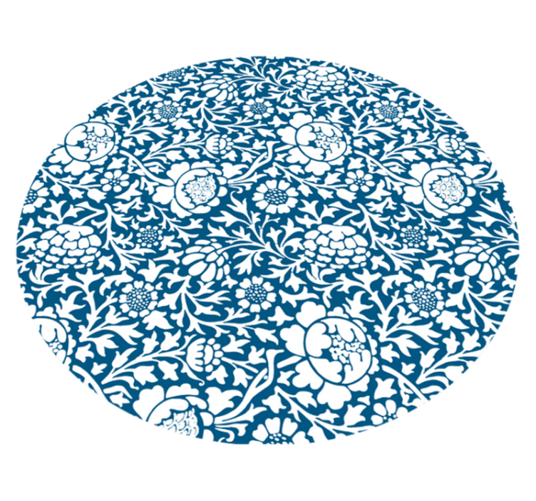 Floral pattern style floral vinyl carpet - TenStickers