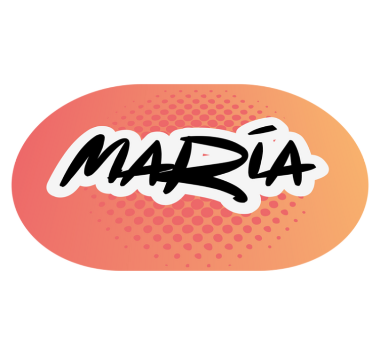 Name Design custom vinyl carpet - TenStickers