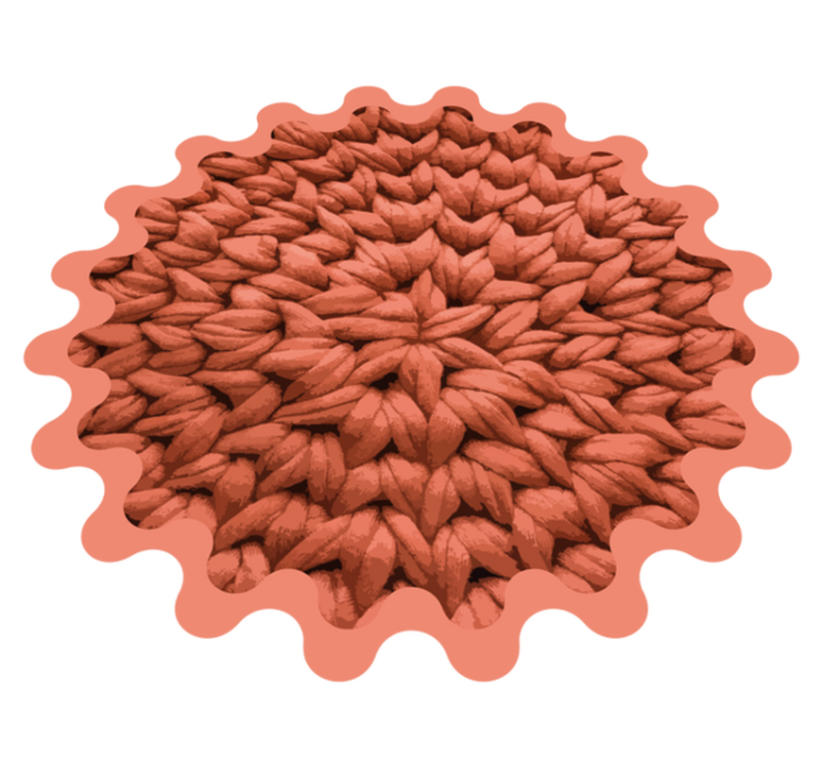 Leaf Motif nature vinyl carpet - TenStickers