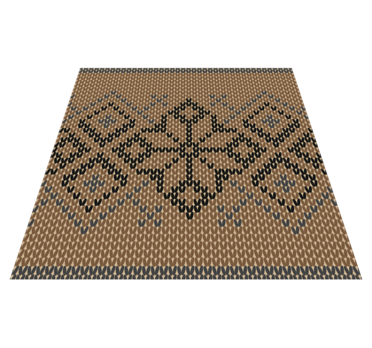 Classic Pattern geometric vinyl carpet - TenStickers