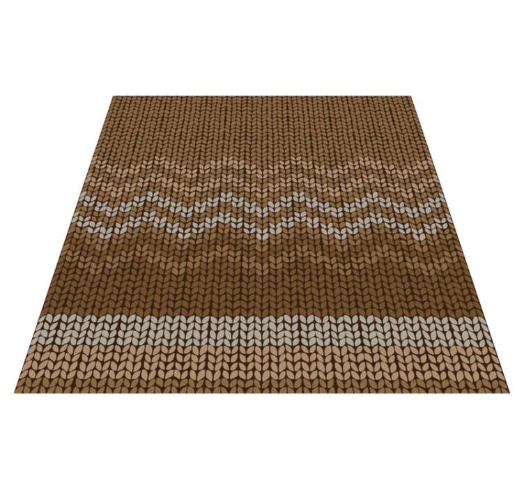 Textured Knit Pattern ethnic vinyl carpet - TenStickers