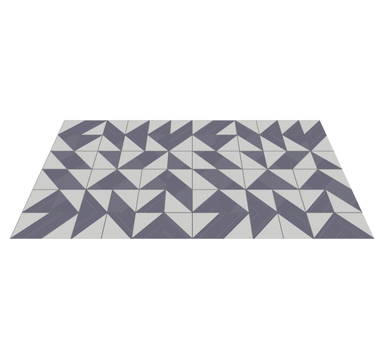 Triangular Concept geometric vinyl carpet - TenStickers