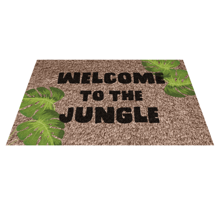 Welcome to jungle entrance hall vinyl carpet - TenStickers