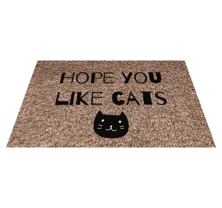 Hope you like cats custom vinyl carpet - TenStickers
