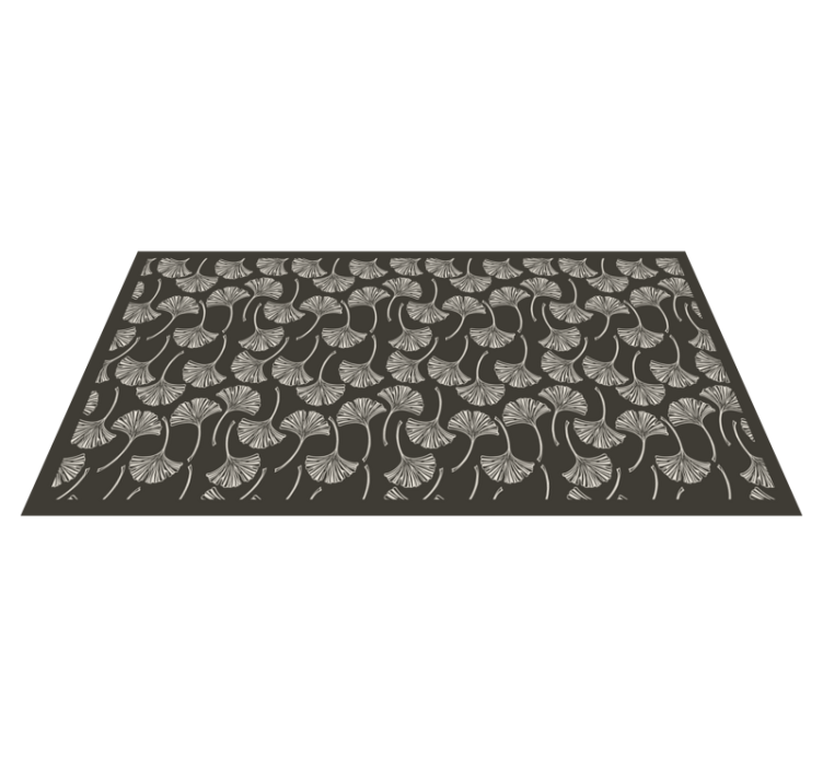 Ginkgo Leaf Motif floral vinyl carpet - TenStickers