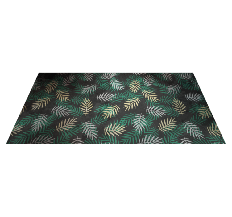 Tropical greenery pattern nature vinyl carpet - TenStickers