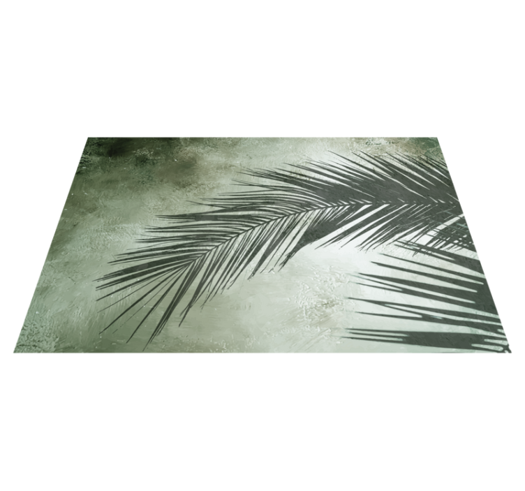 Palm leaf elegance floral vinyl carpet - TenStickers
