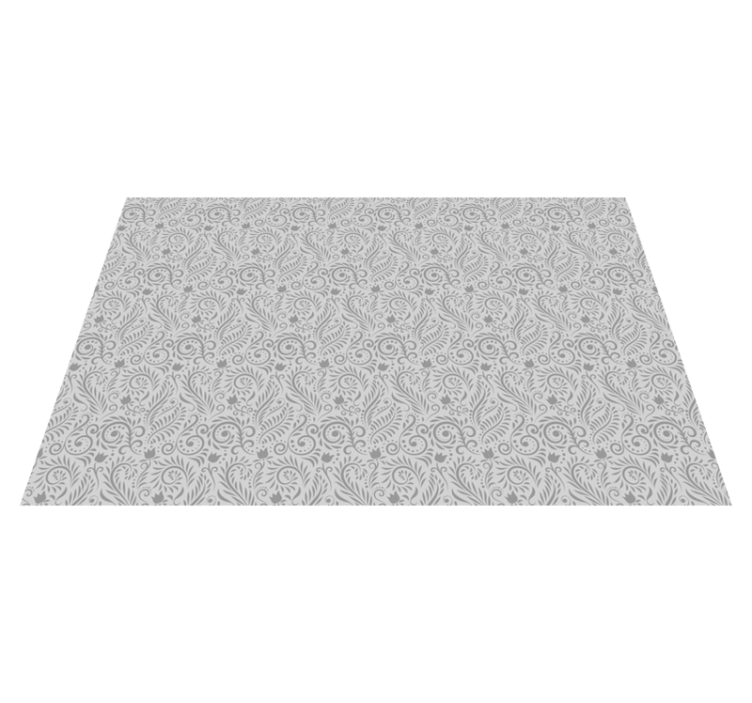 Sophisticated Botanical Motif modern vinyl carpet - TenStickers