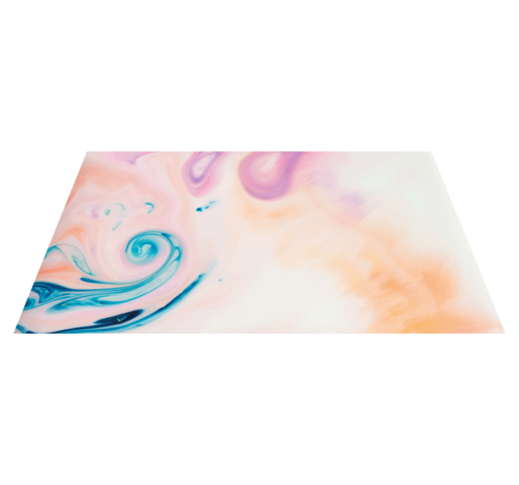 Colorful fluid swirl marble vinyl carpet - TenStickers