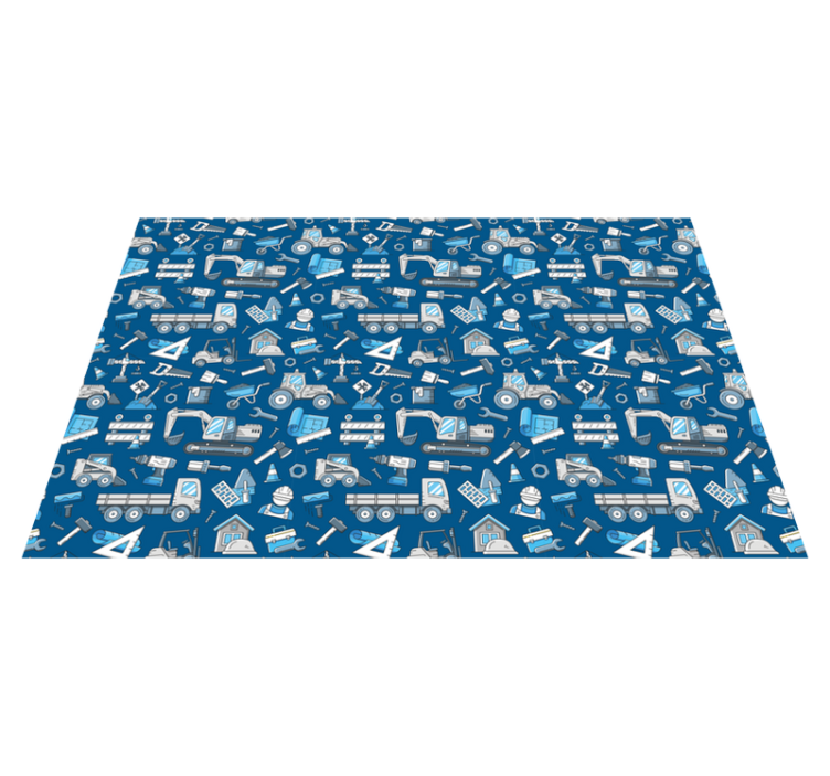 Construction Tools Print kids vinyl carpet - TenStickers