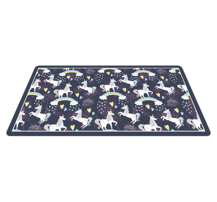 UNIQUE UNICORN PATTERN kids vinyl carpet - TenStickers
