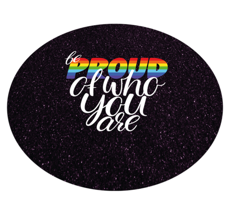 Proud Message Design custom vinyl carpet - TenStickers