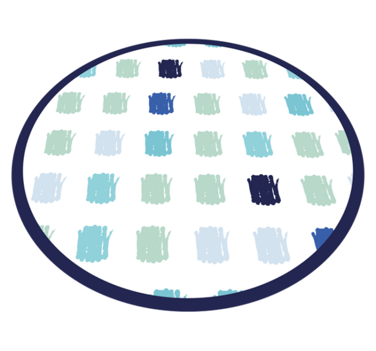 Blue paint strokes minimalist vinyl carpet - TenStickers