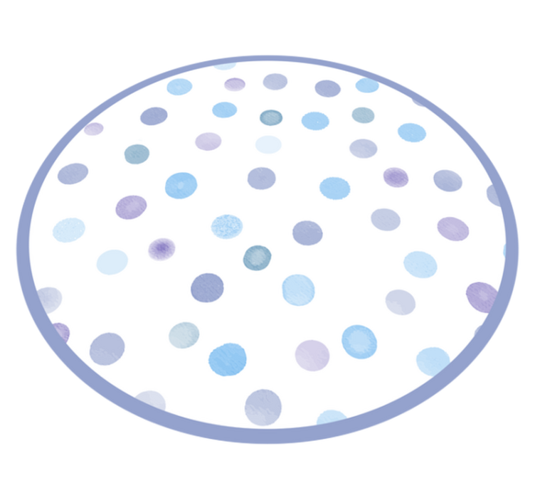 Vibrant Dotted Circles kids vinyl carpet - TenStickers