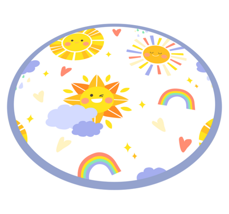 Sunny Smiles Delight kids vinyl carpet - TenStickers