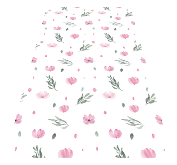 Delightful Botanical Illustrations floral vinyl carpet - TenStickers
