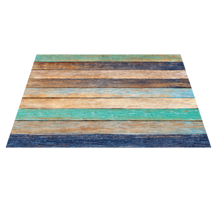 Wood effect vinyl carpet multi-tone wood planks - TenStickers