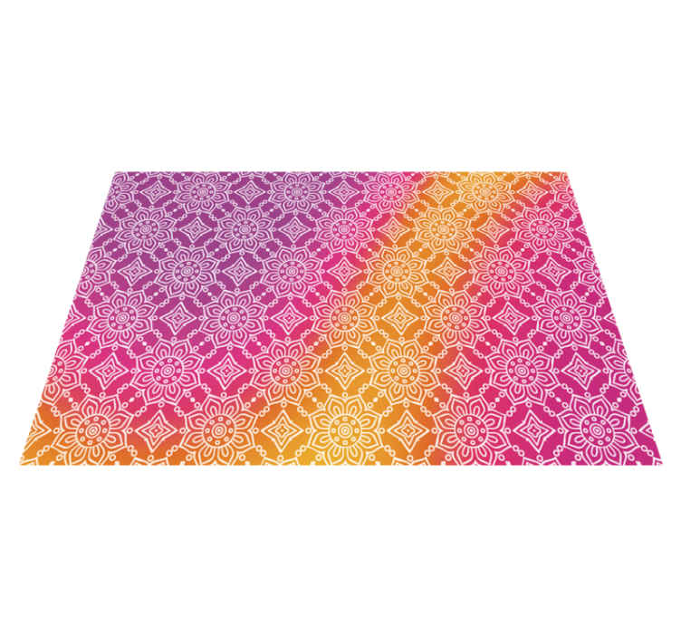 Elegant gradient mandala vinyl carpet - TenStickers
