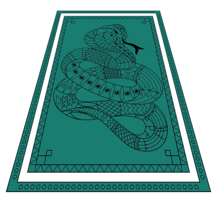 Snake illustration animal vinyl carpet - TenStickers
