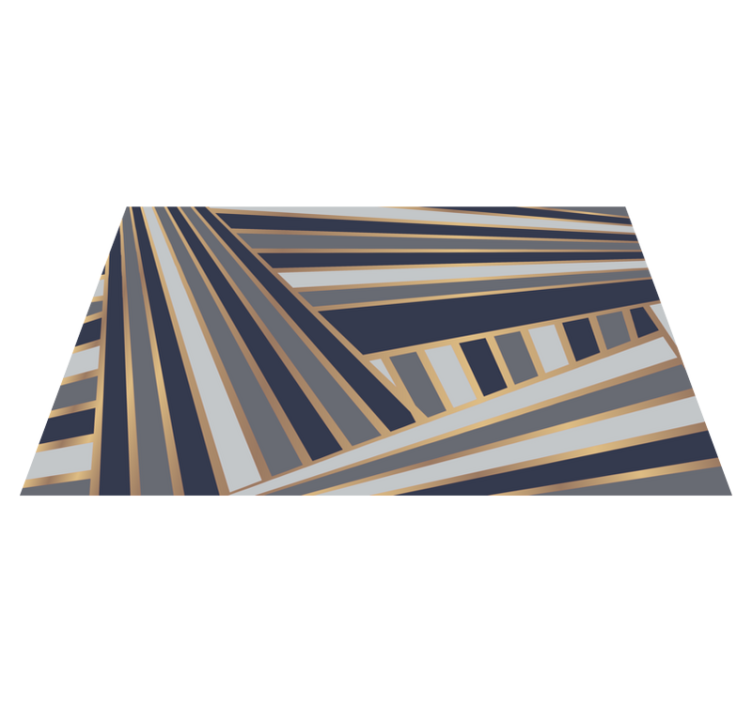 Striking grey motif striped vinyl carpet - TenStickers