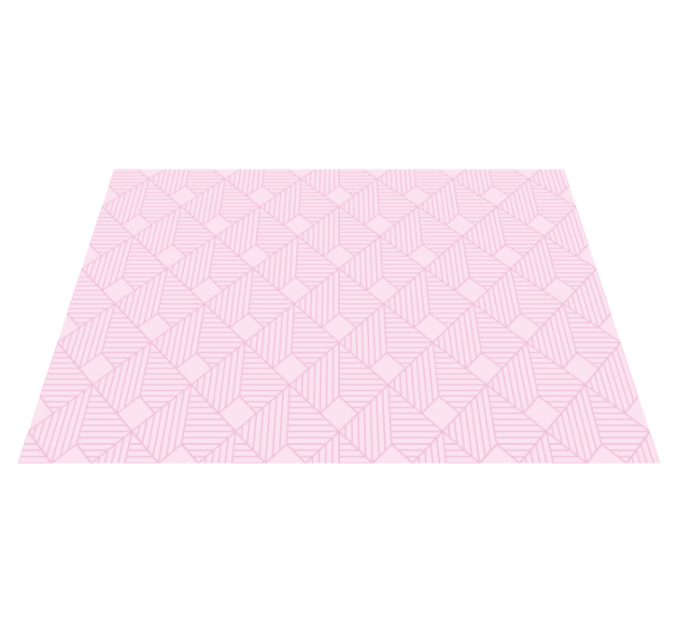 Pink elegant patterns geometric vinyl carpet - TenStickers