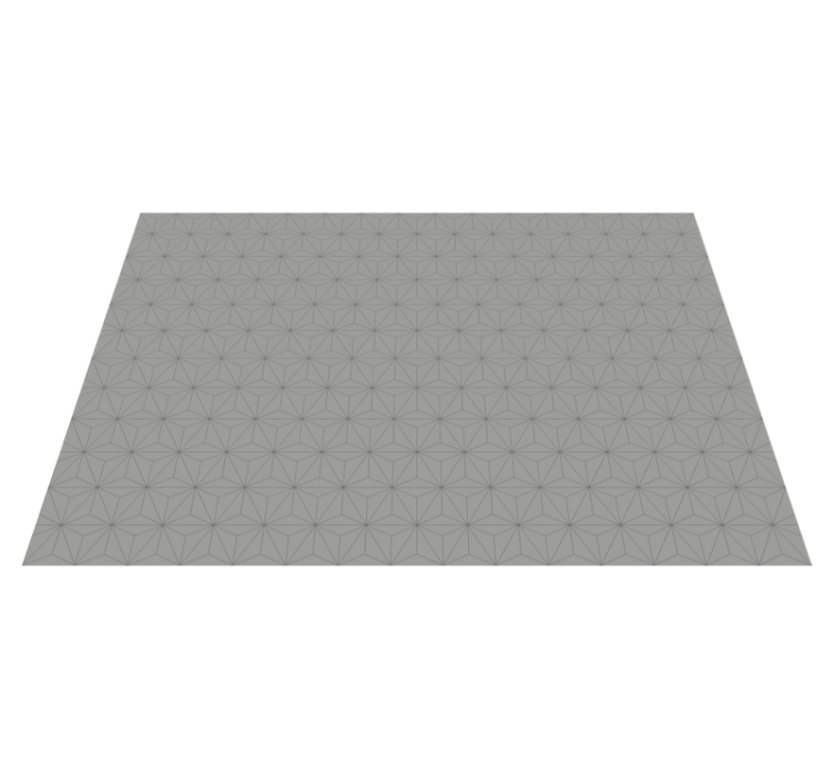 Geometric Grey Motif tile vinyl carpet - TenStickers