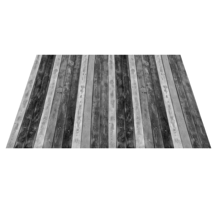 Warm grey look wood effect vinyl carpet - TenStickers
