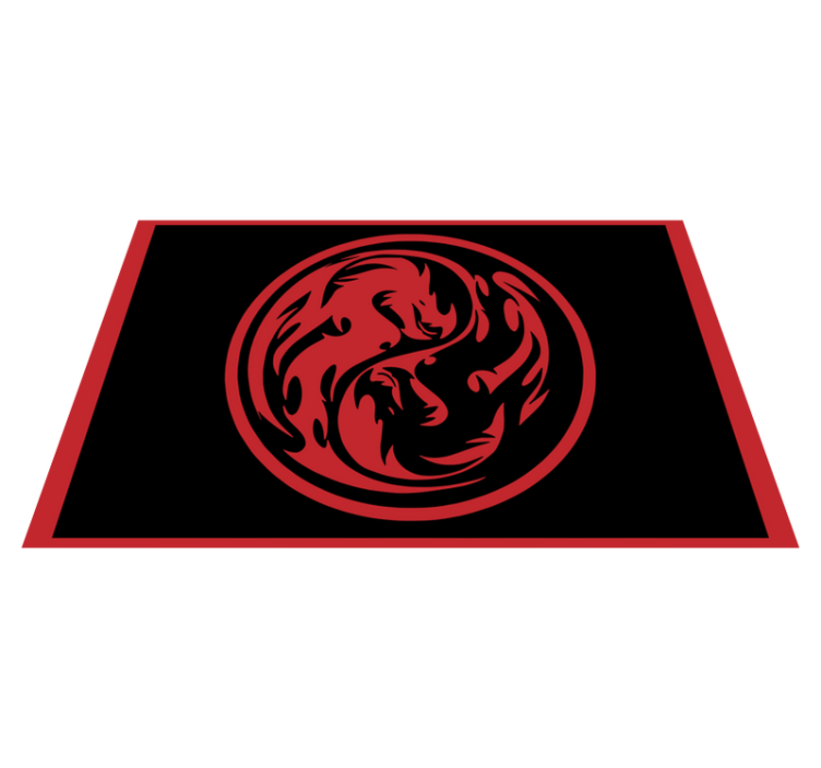 Dragon insignia animal vinyl carpet - TenStickers