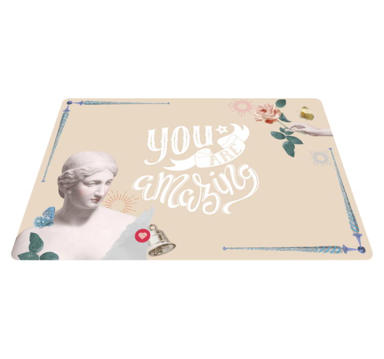 YOU ARE AMAZING custom vinyl carpet - TenStickers