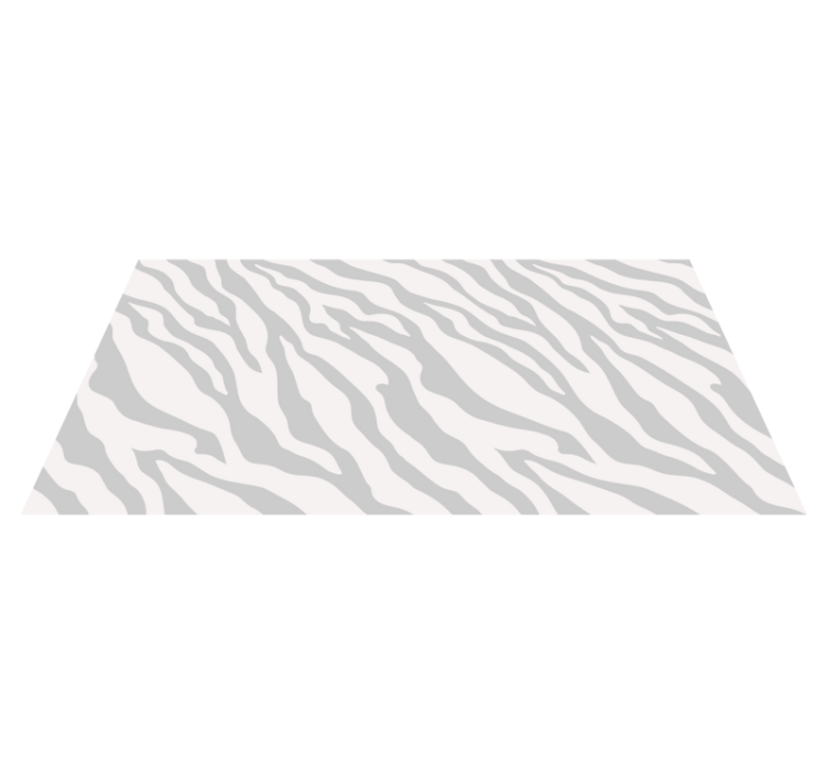 Gray Zebra Stripes animal print vinyl carpet - TenStickers