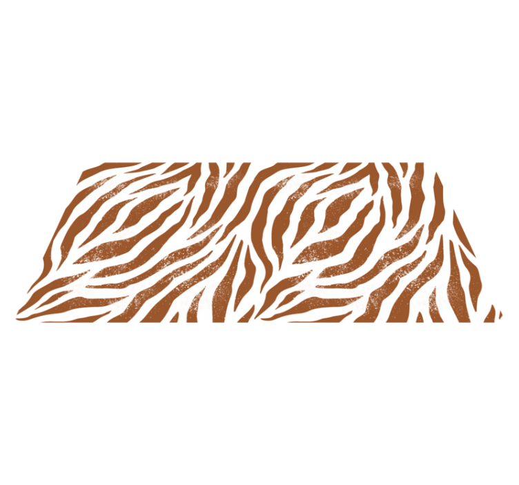 Rustic Zebra Stripes animal print vinyl carpet - TenStickers