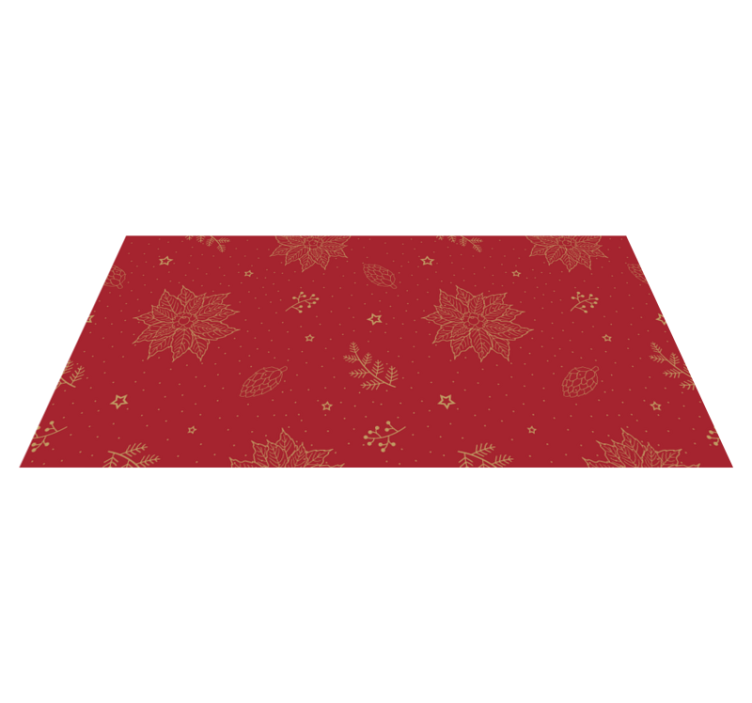 Festive Floral Motifs mandala vinyl carpet - TenStickers