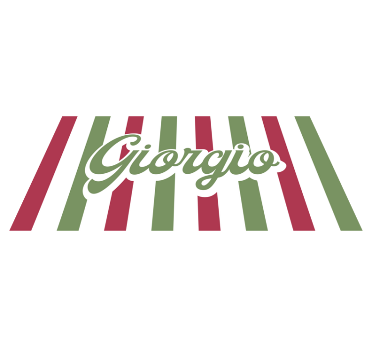 Italian flag custom vinyl carpet - TenStickers