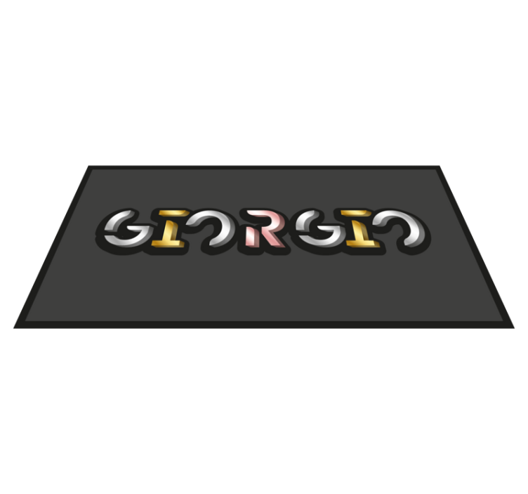 Custom vinyl carpet personalized name design - TenStickers